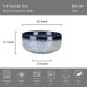 Cereal Bowls - 36 Ounce Ceramic Bowls, Noodle Bowl Set, Ceramic Bowls for Kitchen, Breakfast, Oatmeal, Microwave and Dishwasher Safe, [Set of 4], Dark Blue