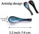 Ramen Soup Spoons Asian Blue Ceramic Soup Spoon for Pho Dessert Noodle 5 Pcs