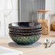 24 oz Grain Bowls, Set of 4 Ceramic Pasta Bowls, Lead-Free Soup Bowls, Dishwasher and Microwave Safe